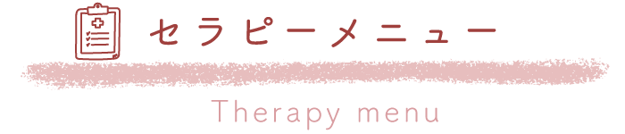 セラピーメニュー